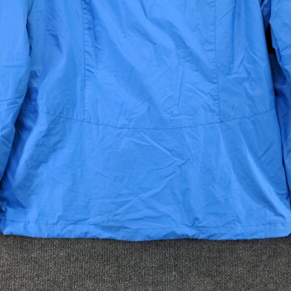 Columbia Interchange Hooded Jacket Coat Size L Blue Outer Layer Only - Picture 14 of 14